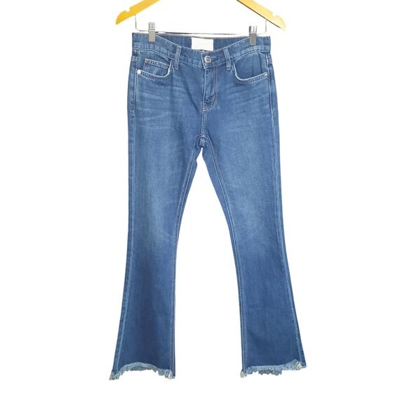 Current/Elliott The Flip Flop Flare Raw Hem Womens Jeans Size 24 NWT - Picture 3 of 8